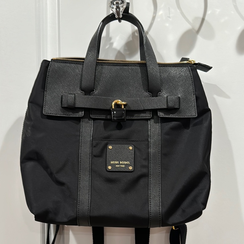 Henri Bendel Black Backpack